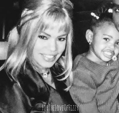 Young Chyna Tahjere Griffin with her mother Faith Evans